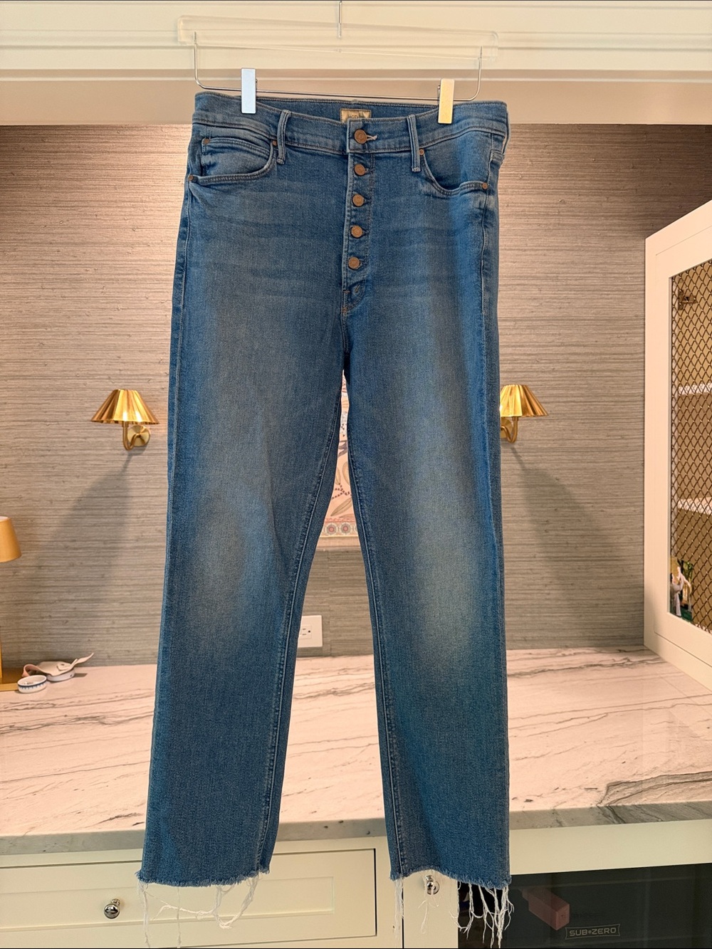 MOTHER Pixie Dazzler Ankle Fray Jeans